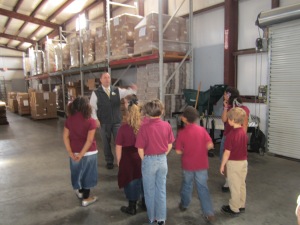 Touring the BEAMS warehouse.